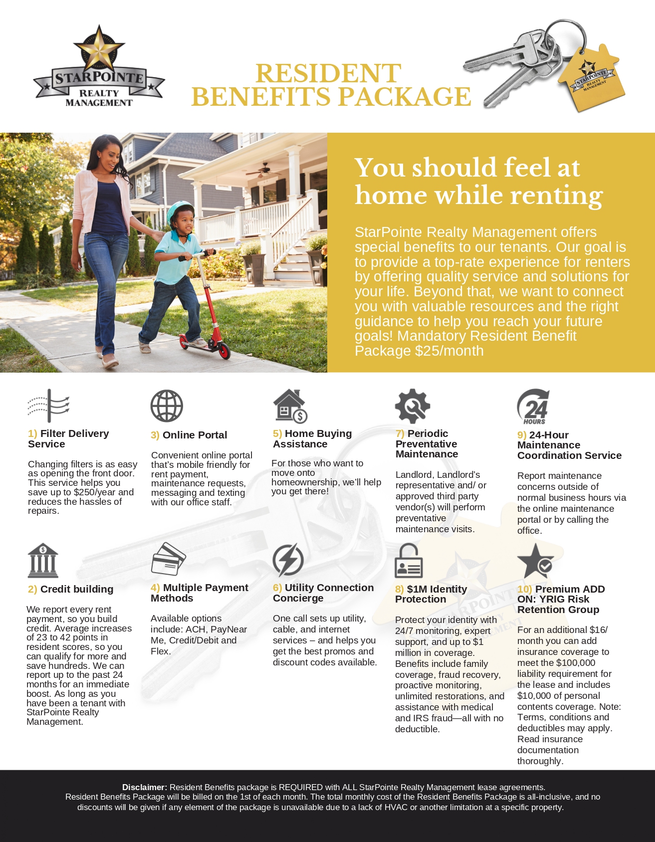 Resident Benefits Package Flyer